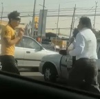 Businessman Gets Road Rage KO'd by Leather Hat Dude