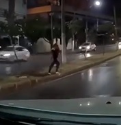 Crossing Pedestrian vs. Speeding Motorcycle 