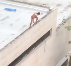 Lunatics Jumping Suicide (2 Angles)