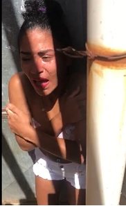 Pretty Girl Forced to Rub Poison Plant All Over Her