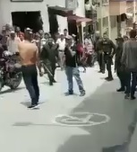 Machete Wielding Man taken out