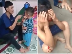 Asshole Father Beats Son ... Then Receives Wonderful Justice.