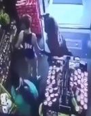 Skinny White Guy KO'd TWICE for Abusing Black Woman in Store