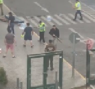 Caught Stealing a Supermarket During the Protests in Chile