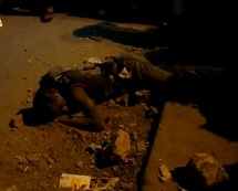 Dude Beaten and Stoned on the Street