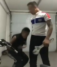 Dude Tortured with Garage Tools