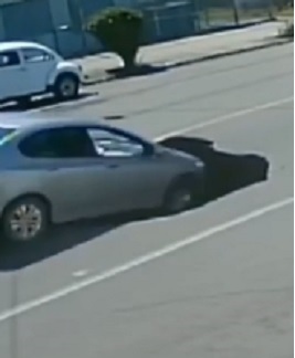 DAMN Dumb Bitch Drives Directly Into a Sink Hole