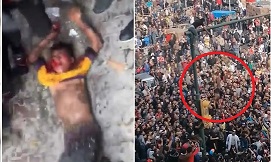 HUGE Crowd Beat, Lynch and Hang Man on Traffic Light (5 parts)