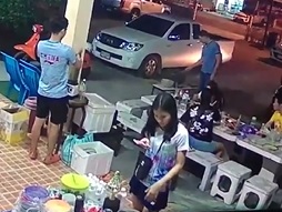 Cute Girl Shopping Sudden Death