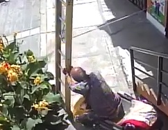 Grumpy Old Man Gives Worker a Bad Day for Blocking Sidewalk