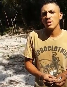 Calm Dude Punished on the Beach...Accepts His Fate