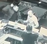 Brutal Bar Head Stabbing