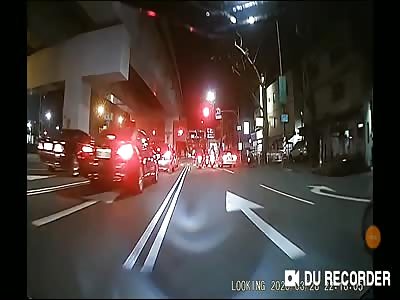 First Person View Motorcycle Accident 