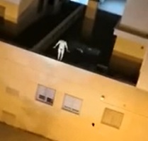 Deranged Naked Jumps After Plea from Woman