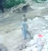 Dude Lights Himself Up...