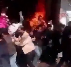 Man Sets Himself on Fire and Runs Through Huge Crowd.