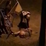 Half Naked Girl Ass Beating.