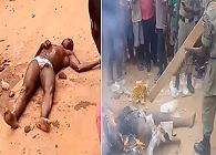 Beaten and Burned to Death on the Street.