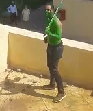 Hulk with a Sword Shot Dead