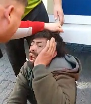 Gas Cylinder Thief Beaten.