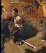 Police Beat Quarantine Violators with Bats.