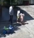 BRUTAL: Psycho Fuck Kills Little Kid with a Garden Hoe.