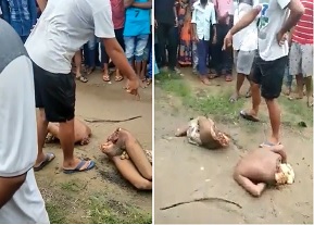 Dude Drawn and Quartered Old School Style (2 Angles)