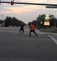 Guy Stabbed 3 Times During Fight on Street... Walks Away Chill