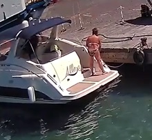 Bikini Bitch vs Boat Explosion.