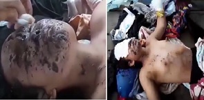 Explosive Device Blow Up in Woman's Face (Nice Tits)