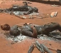 Men burned to a crisp.