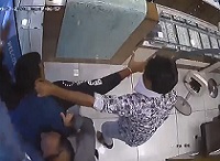 Dude Attacks Rival with a Sword.