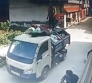 Garbage Man has Electrifying Day on the Job.