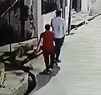 Dude in Red is a Sneaky Fucker.