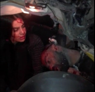 Vehicular accident: Dude Dies Next to Pretty Girl Who Made it out Alive.