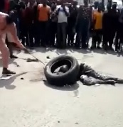 Robbers BBQ'd by a Guy in a Pink Suit.