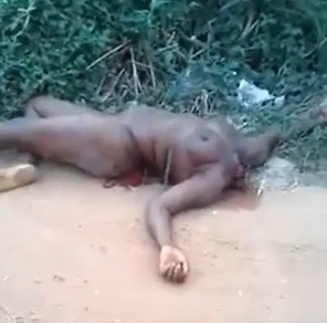 Naked Woman Lost her Head.