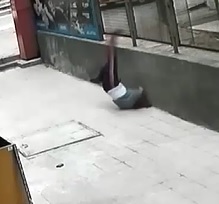 Suicide Girl with Hard Impact.