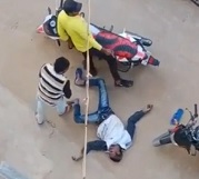 Dude Stomped on the Road