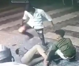 Dude Stomped and Beaten.