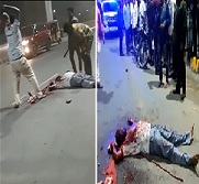 Dudes Head Literally Smashed in w/ Bricks (Action & Aftermath)