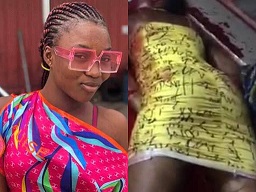 Girl is Hacked to Shit.. Bleeds out.