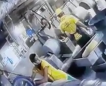 DAMN: Worker Sucked into Lathe Machine.