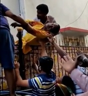 Dude Impaled on Fence..