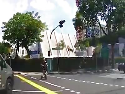 Singapore road closed encounter. 