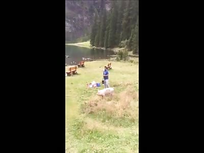 PIG chases away MUSLIM