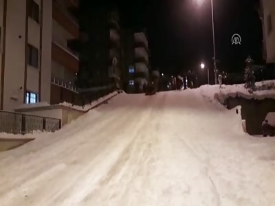 TURK BOYZ SLEDGING ACCIDENT