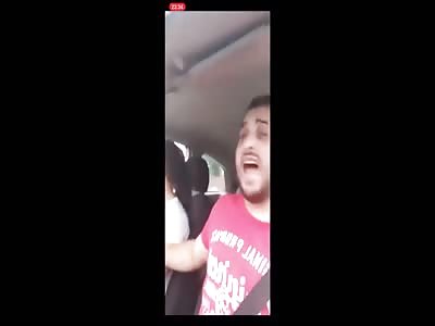 ROMANIAN POPSTAR TAVY PUSTIO LIVESTREAMS CAR TRAIN CRASH