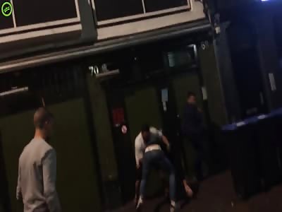 Faggot Euro-peons letting s fuck them in the ass in a brawl.