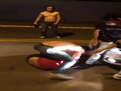 Fight because of a piss in Brazil